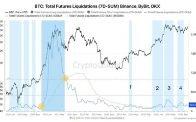 Bitcoin Liquidations Hint At Potential Volatility – Is BTC Bull Run At Risk?