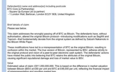 Craig Wright Seeks £911 Billion from Bitcoin Core Developers, Declares BSV the Real Bitcoin