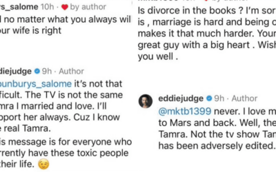 Eddie Judge Vows to Always Support ‘The Real Tamra;’ Blames Editing For Her Portrayal on RHOC This Season