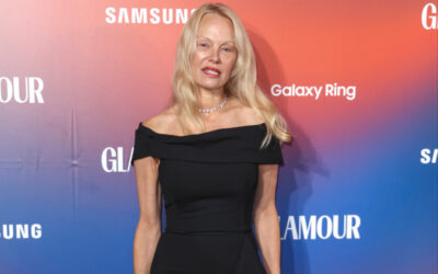 Pamela Anderson dedicates award to women who have risen above pain