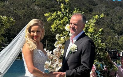 Sophie Falkiner marries partner Stephen Wood in lavish Sydney ceremony