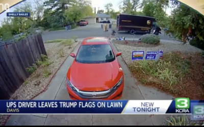 UPS Driver Under Investigation After Leaving Trump Signs on Customer’s Lawn [Video]