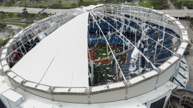 What Happened to Tampa Bay Rays’ Stadium in Hurricane Milton? Photos