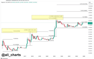 Crypto Analyst Puts Dogecoin Price As High As $23 This Cycle, What Does It Have To Do With Elon Musk?