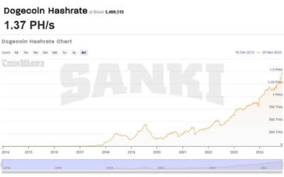 Dogecoin Hashrate Surges To New All-Time High Amid Rise In Positive Momentum