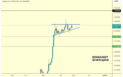 Dogecoin Price Is Forming A Possible Ascending Triangle That Could Catapult Price To $0.56