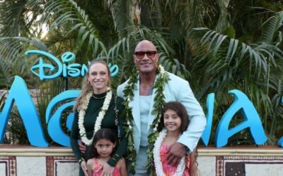 DWAYNE JOHNSON HITS MOANA 2 PREMIERE WITH HIS WIFE AND KIDS