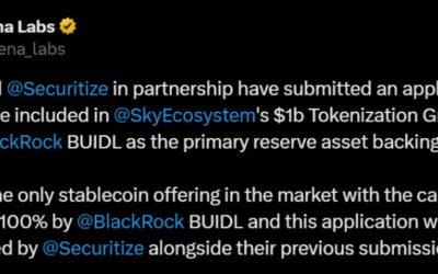 Ethena and Securitize Submit USDtb Stablecoin Proposal to SkyEcosystem’s Tokenization Competition