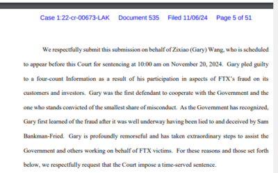 FTX Co-Founder Gary Wang Begs Judge For Freedom: Will He Escape Jail Time?