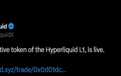 Hyperliquid Launches the HYPE Token Today with a $1 Billion Airdrop, Valued at $3 Billion Pre-Market