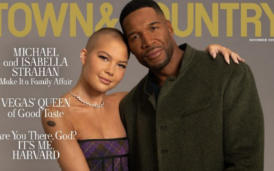 MICHAEL STRAHAN AND DAUGHTER, ISABELLA, COVER LATEST ISSUE OF ‘TOWN & COUNTRY”