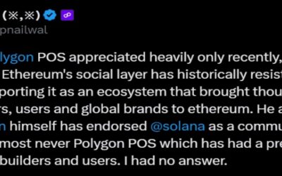 Polygon Co-founder Questions Vitalik Buterin’s Praise for Solana and Not Polygon PoS