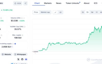 SUI Rises 7.6% in 24 Hours, Reaches a New ATH!