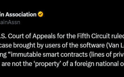 Tornado Cash Wins in Court: Immutable Smart Contracts Not ‘Property’: TORN Token Skyrockets 400%!