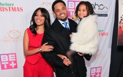 TRISTAN ‘MACK’ WILDS CELEBRATES NEW HOLIDAY MOVIE WITH HIS WIFE AND KIDS