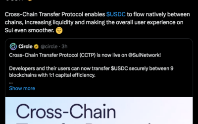 Sui Network Integrates CCTP to Enhance Cross-Chain USDC Transfers