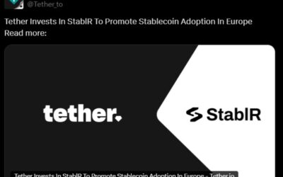 Tether Targets Europe with Strategic Investment in MiCA-Compliant StablR