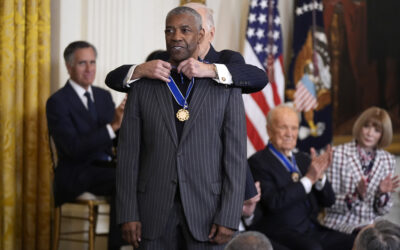 Stars receive Presidential Medal of Freedom from Joe Biden