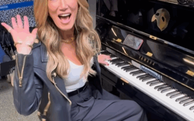 Delta Goodrem shocks London commuters with impromptu performance in an unlikely place