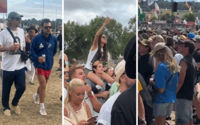 These celebrities tried to go incognito among the crowds at Glastonbury – but fans spotted them