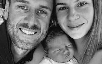 AFL star Tim Membrey and partner welcome their third child: ‘So in love’