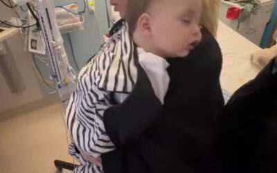 ‘Sobbed so hard I couldn’t breathe’: Erin McNaught’s emotional update on son’s recovery following brain tumour removal